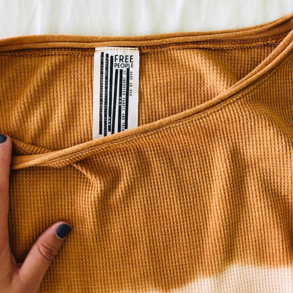 Free people waffle t-shirt